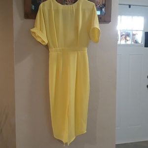 Asos yellow dress